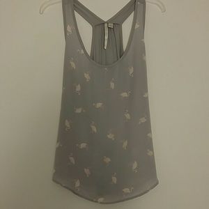 LC Lauren Conrad Flamingo Print Tank